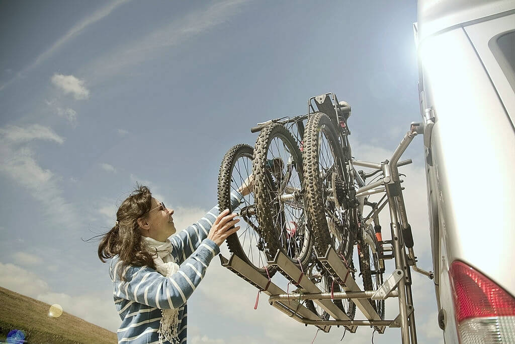 ladder bike rack