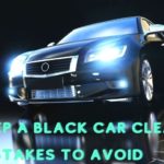 how to maintain a black car