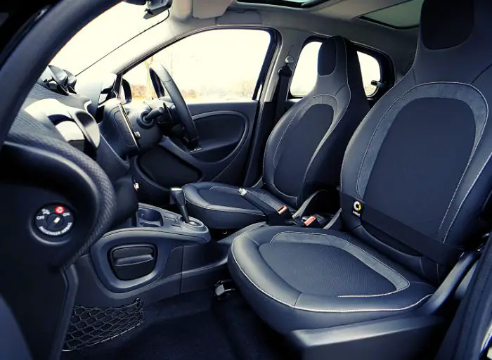 black vs tan leather car interior