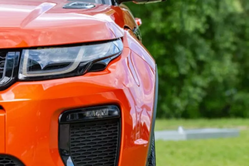 Orange SUV after professional detailing in Richmond Hill