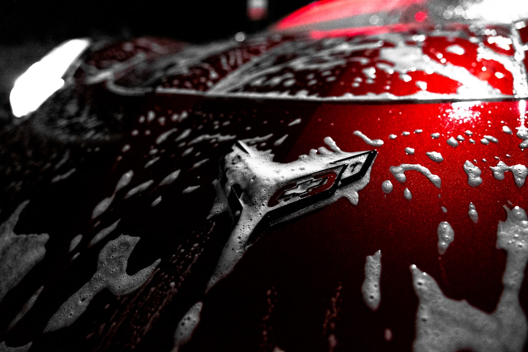 Car being waxed and polished for ceramic coating