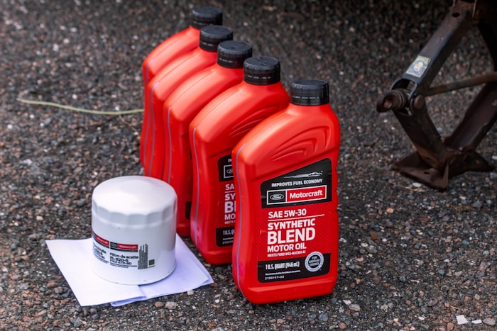 Synthetic motor oil bottle for engine protection